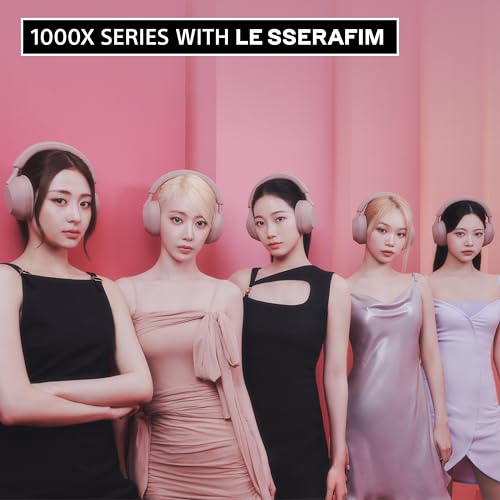 Sony WH-1000XM5 Premium Noise Canceling Wireless Headphones, Auto NC Optimizer, 30-Hour Battery, Alexa Voice Control, Smoky Pink