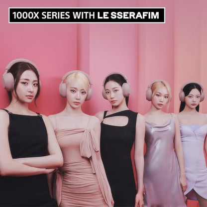 Sony WH-1000XM5 Premium Noise Canceling Wireless Headphones, Auto NC Optimizer, 30-Hour Battery, Alexa Voice Control, Smoky Pink