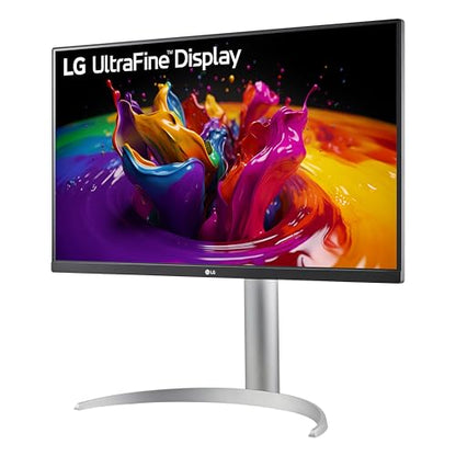LG 27UP850K-W 27-inch Ultrafine 4K UHD (3840 x 2160) IPS Computer Monitor, 60Hz, 5ms, DisplayHDR 400, Built-in Speaker, HDMI, DisplayPort, USB Type-C 90W PD, Tilt/Height/Pivot Adjustable Stand, White