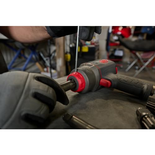 Ingersoll Rand 2236QTIMAX-2 DXS2 1/2" Air Impact Wrench, 2" Extended Anvil, Quiet, 1500 ft-lb Torque, Titanium Hammercase, Friction Ring Retainer, Pistol, Interchangeable Anvil, Multi-functional Tool