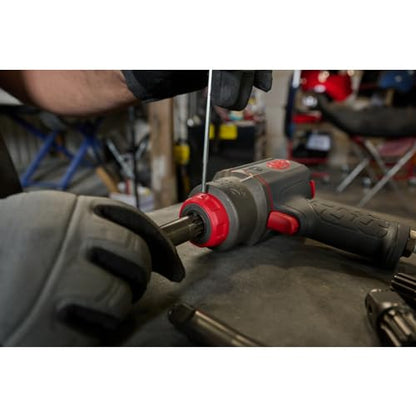 Ingersoll Rand 2236QTIMAX-2 DXS2 1/2" Air Impact Wrench, 2" Extended Anvil, Quiet, 1500 ft-lb Torque, Titanium Hammercase, Friction Ring Retainer, Pistol, Interchangeable Anvil, Multi-functional Tool