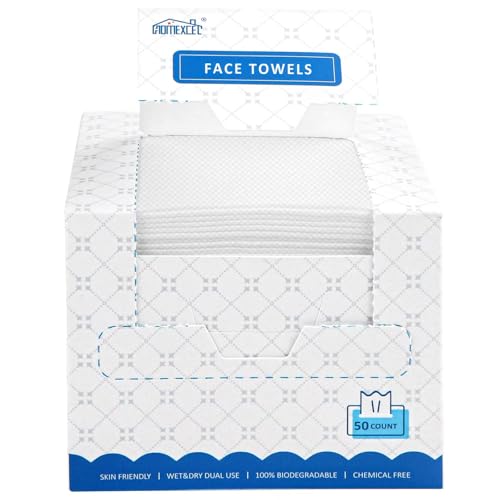 HOMEXCEL Face Towels, Disposable Face Towelette Ultra Soft & Absorbent
