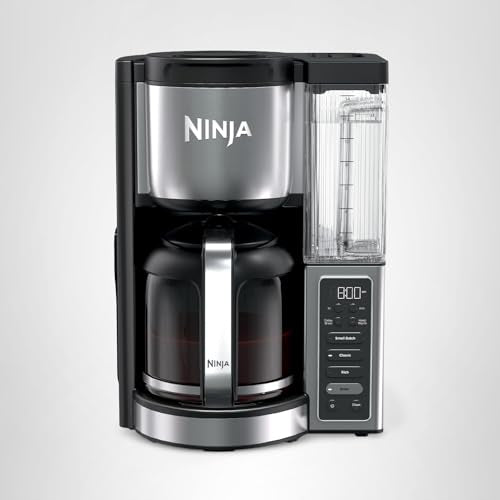Ninja Fresh Brew™ Drip Coffee Maker | Programmable 14Cup Glass Carafe, Brew Classic & Rich, 70oz Removable Water Reservoir | Small Batch, Delay Brew, Adjustable Warming Plate | Stainless Steel | CE451