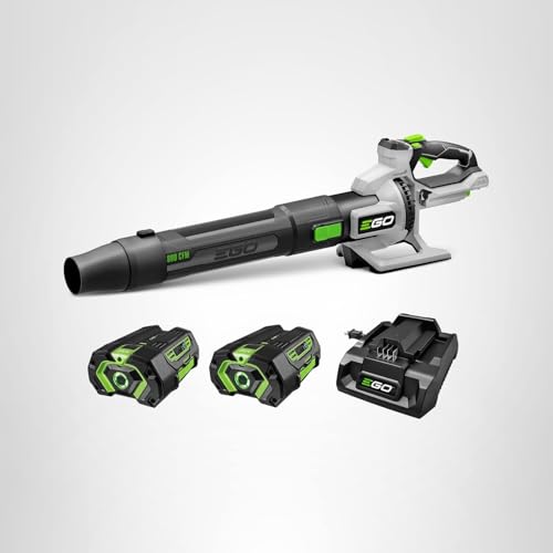 EGO Power+ Leaf Blower, Cordless Electric 880 CFM, Includes (2) 56V 4.0Ah Batteries and Charger - LB8803-2