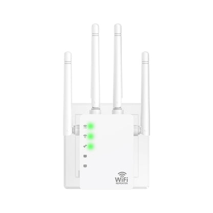 WiFi Extender, WiFi Extender Signal Booster Dual-Band(5.8G&2.4G) Coverage to 12880 sq. ft & 105 Devices, 1-Tap Setup, Supports Ethernet Port, Faster Speed, Compatible with Multiple Devices
