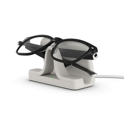 Amazon Echo Frames (newest model) + Echo Show 8 (newest model), Smart Glasses with Alexa, Square frames in Classic Black with prescription ready lenses