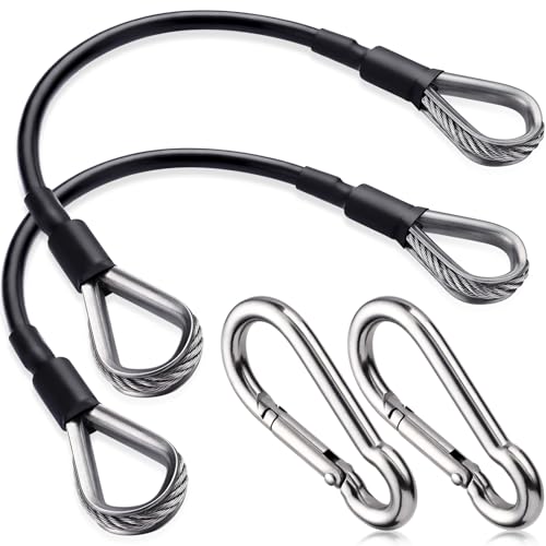 TOBWOLF Gym Extension Cable, 10" Cable Machine Attachment, 2 Pack
