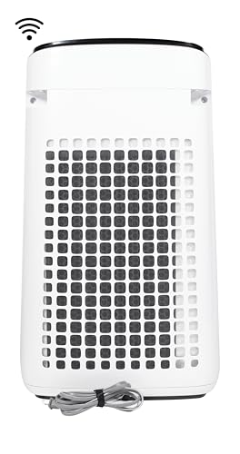SHARP Smart Air Purifier for XL Rooms – Covers up to 2,430 sqft in one hour, Compatible w/Alexa, True HEPA Filter Air Purifier for Living Room, Dust, Smoke, Pollen - FXJ80UW