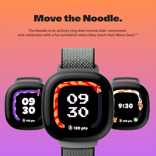 Fitbit Google Ace LTE - Kids Smartwatch with Call, Message, GPS, and Activity-Based Games, Ace Pass Data Plan Required - Spicy - Moovin