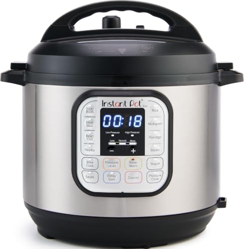 Instant Pot Duo 6 Qt 7-in-1 Electric Pressure Cooker, Stainless Steel
