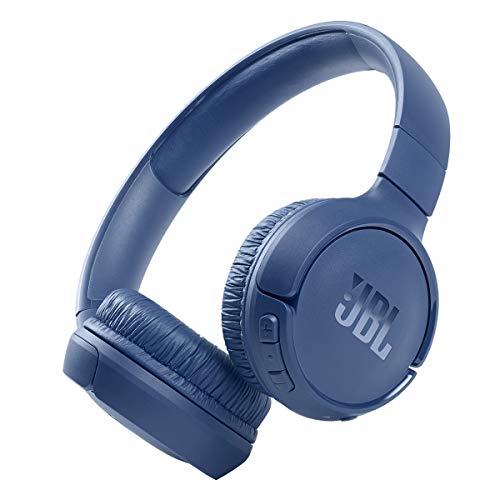 JBL Tune 510BT: Wireless On-Ear Headphones with Purebass Sound - Blue, Medium