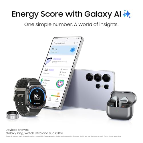 SAMSUNG Galaxy S25 Ultra, 512GB Smartphone, Unlocked Android, AI Night Mode Camera, Snapdragon 8 Elite Fast Processor, 5000mAh Battery, Built-in S Pen, 2025, US 1 Yr Warranty, Titanium Black