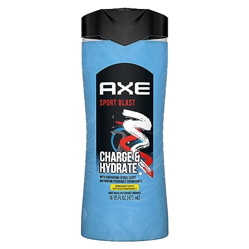 AXE 2 in 1 Body Wash and Shampoo for Men, Sport Blast, Bergamot, 16 Fl Oz