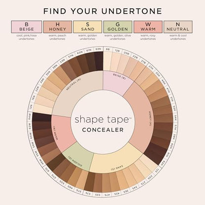 tarte shape tape full-coverage concealer - 22N light neutral (light skin with a balance of warm & cool undertones) - full size