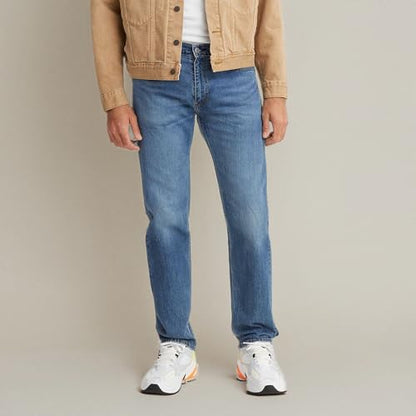 Levi's Men's 505 Regular Fit Jeans (Also Available in Big & Tall), Fremont Drop Shot-Medium Indigo, 33W x 32L