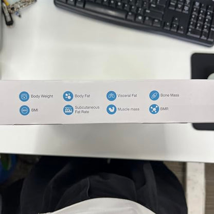 INSMART Smart Scale for Body Weight, All-in-one LCD Display Bathroom Weight Scales Body Fat Scale,Bluetooth Digital Smart Weighing Scale with Heart Rate,Heart Index & Body Composition Analyzer,396 lbs