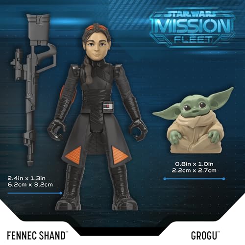 STAR WARS Mission Fleet, 2.5-Inch Scale Mandalorian Action Figure Set with 6 Figures & 8 Accessories, Toys for 4 Year Old Boys & Girls (Amazon Exclusive)