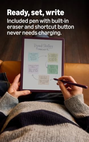Amazon Kindle Scribe Colorsoft 64GB (newest model) — 11” paper-like color display — Write in notebooks, docs, and books. Read in any light. Pen included - Fig