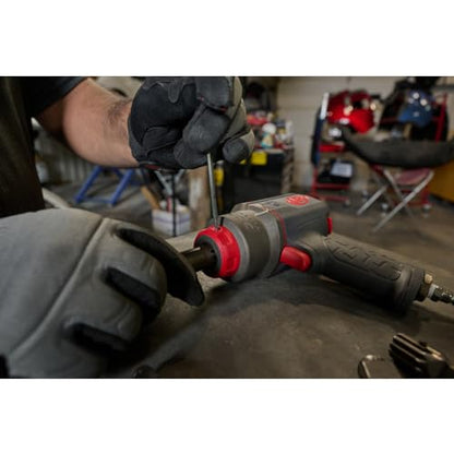Ingersoll Rand 2236QTIMAX-2 DXS2 1/2" Air Impact Wrench, 2" Extended Anvil, Quiet, 1500 ft-lb Torque, Titanium Hammercase, Friction Ring Retainer, Pistol, Interchangeable Anvil, Multi-functional Tool