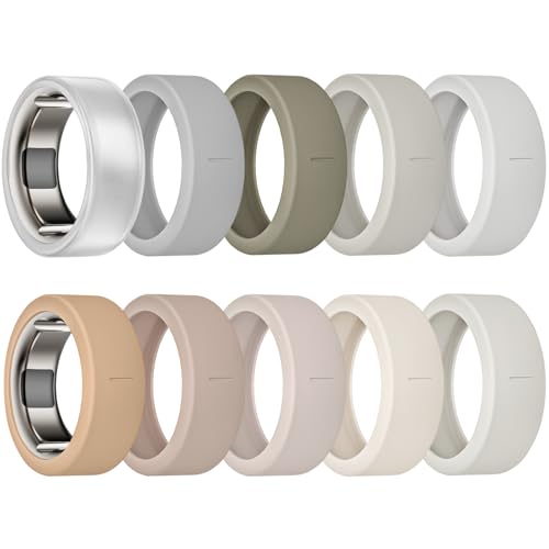 sylacor 10 Pack Ring Cover Compatible with Oura Ring Gen 4/4 Ceramic/Gen 3