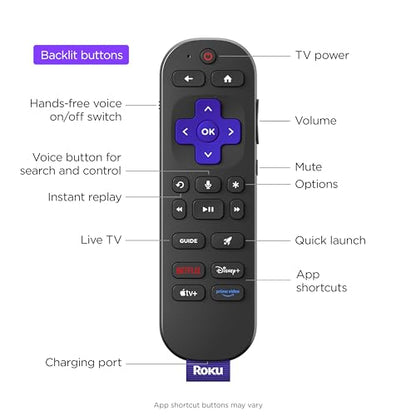 Roku Smart TV – 65-Inch Pro Series 4K QLED RokuTV with Backlit Roku Voice Remote Pro, Dolby Vision IQ, 120Hz Refresh Rate – Live Local News, Sports, Gaming