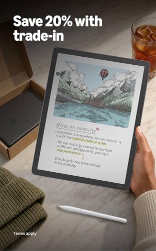 Amazon Kindle Scribe Colorsoft 64GB (newest model) — 11” paper-like color display — Write in notebooks, docs, and books. Read in any light. Pen included - Fig