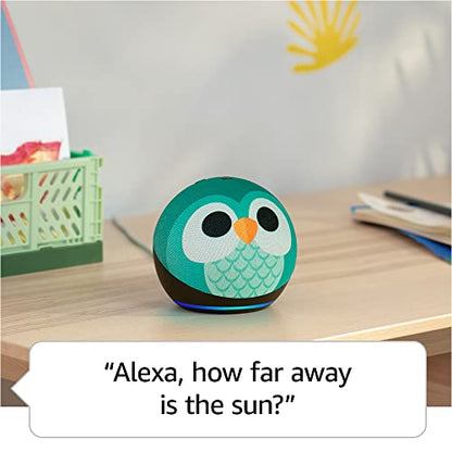 Amazon Echo Dot Kids (newest model), Designed for kids, with parental controls, Includes 1 Year of Amazon Kids+, Dragon