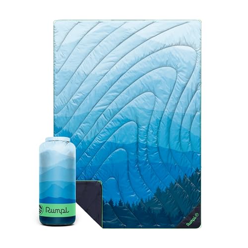 Rumpl Original Puffy 1-Person Blanket, Blue Ridge Fade
