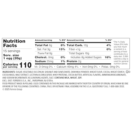 Kinder Joy Eggs, Bulk 15 Count, Treat Plus Toy, Sweet Creams and Chocolatey Wafers, Individually Wrapped, 10.5 oz