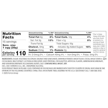 Kinder Joy Eggs, Bulk 15 Count, Treat Plus Toy, Sweet Creams and Chocolatey Wafers, Individually Wrapped, 10.5 oz