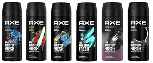 12 AXE body spray deodrant Anit-Aerspirant (12X 150 ml/5.07 oz, Mix within the available kinds)