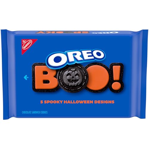 OREO Orange Creme Chocolate Sandwich Cookies, Limited Edition, Halloween Cookies, 18.71 oz