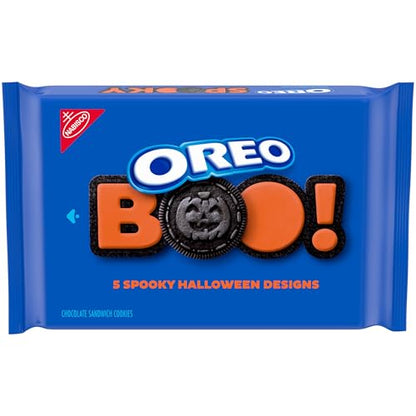 OREO Orange Creme Chocolate Sandwich Cookies, Limited Edition, Halloween Cookies, 18.71 oz