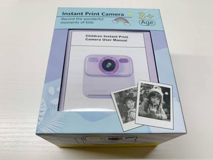 masterbee Kid Camera Instant Print Photo, Birthday Gifts for Girls and Boys, Kids Digital Camera Toys, 1080P HD Video, 3 4 5 6 7 8 9 10 11 12 Year Old Boy Gifts/Girl Gifts Purple