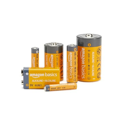 Amazon Basics 100-Pack AA Alkaline Batteries, 1.5 Volt, 10-Year Shelf Life, Reliable