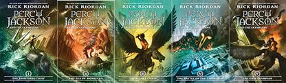 Percy Jackson and the Olympians 5 Book Paperback Boxed Set (w/poster)