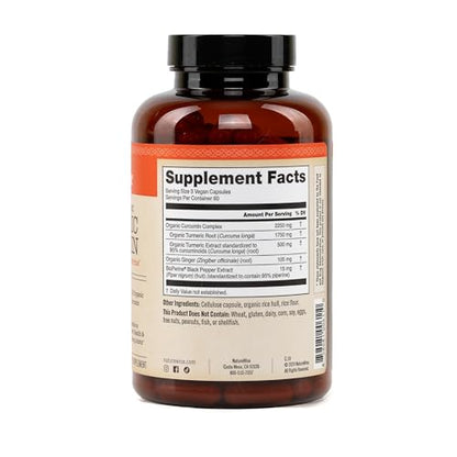 NatureWise Curcumin Turmeric 2250mg - 95% Curcuminoids & BioPerine Black Pepper Extract for Advanced Absorption - Daily Joint and Immune Health Support - Vegan, Non-GMO, 180 Count[60-Day Supply]
