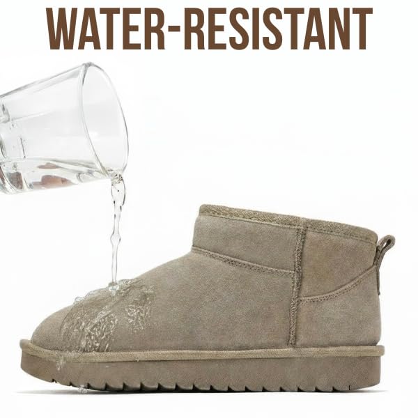 Project Cloud 100% Genuine Leather Ankle Boots for Women - Water Resistant with Memory Foam Insole Winter Boots for Women - Trending Shoes & Comfortable Women's Ankle Boots (Hippy, Olive, 7)