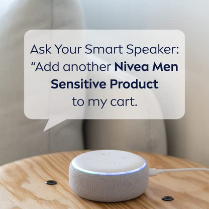 NIVEA MEN Sensitive Body Wash with Bamboo Extract, Moisturizing Body Wash for Sensitive Skin, Soap Free Shower Gel for Men with No Drying Alcohol, 16.9 Fl Oz Bottle, Pack of 3