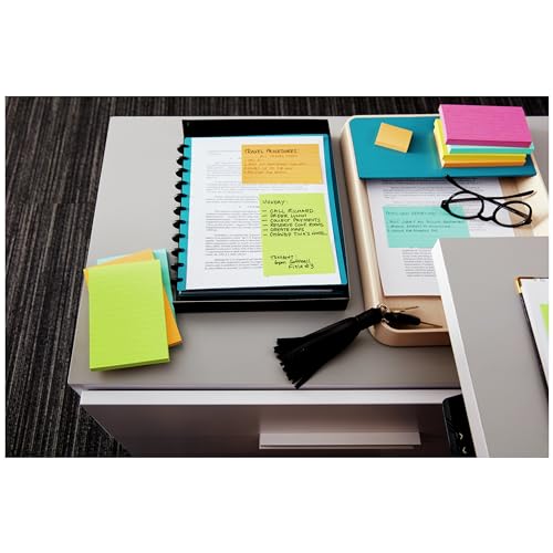 Post-it Mini Notes, 1 3/8 x 1 7/8 in, 24 Pads, America's #1 Favorite Sticky Notes, Poptimistic Post-it Notes, Post-it Notes, Power Pink, Aqua Blue, Vital Orange, Neon Green, Guava Pink