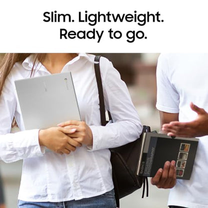 Samsung 14" Galaxy Chromebook Go Laptop PC Computer, Intel Celeron N4500 Processor, 4GB RAM, 64GB Storage, ChromeOS, XE340XDA-KA2US, Student Laptop, Back to School Ready, Silver
