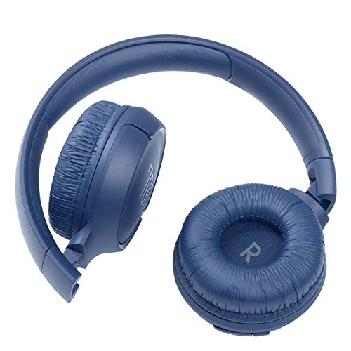 JBL Tune 510BT: Wireless On-Ear Headphones with Purebass Sound - Blue, Medium