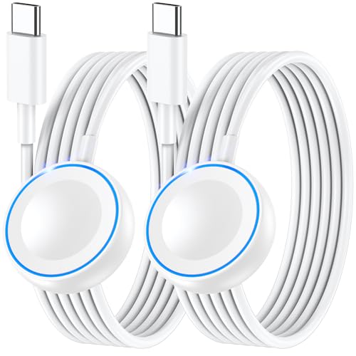 2Pack for Apple Watch Charger Fast Charging 5W,USB Type C, 4.0 Feet | Fast iWatch Charger,4FT Travel Essentials Magnetic USB C Charging Cable for Apple Watch Series 12/11/10/9/8,Ultra 4/3/2/1,SE3