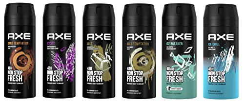 12 AXE body spray deodrant Anit-Aerspirant (12X 150 ml/5.07 oz, Mix within the available kinds)