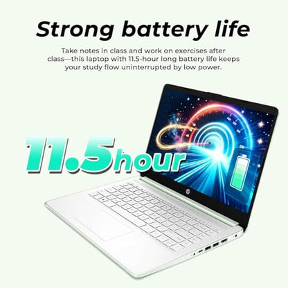 HP 14 inch Laptop, 4GB DDR5 RAM, 128GB SSD, Intel N150 Processor