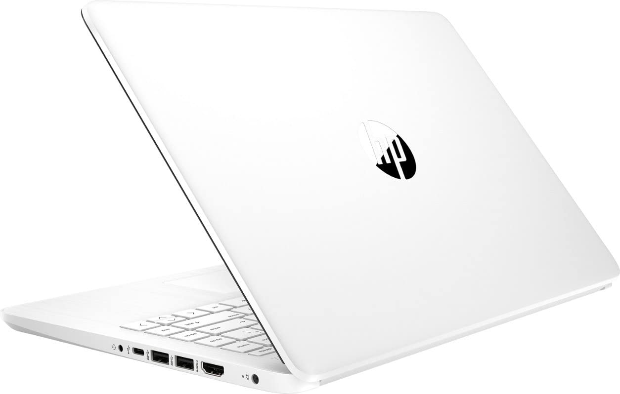 HP 14" Business Laptop Computer, 16GB RAM 320GB Storage (64GB eMMC+256GB Docking Station Set), Intel Quad-Core N4120, Windows 11 S Laptop with 1-Year Microsoft Office 365, PLUSERA Earphones, White