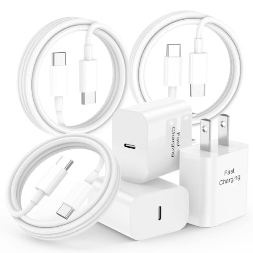 iPhone Charger Fast Charging 20W 3-Pack iPhone 17 Charger & 6FT USB C Cable