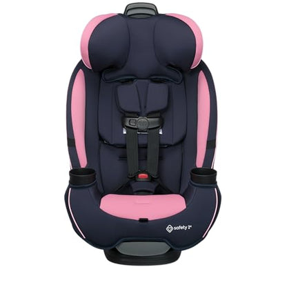 Safety 1st Grow and Go All-in-One Slim Convertible Car Seat, Rear Facing, 5-40 lbs, Forward Facing (30–65 lbs), High Back Booster Seat 40-100 pounds, Vineyard Girl
