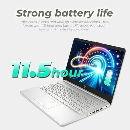 HP 14 Laptop Computer, 2026-2027 Edition, Intel N150 Processor, 4GB RAM, 128GB SSD, 1TB Cloud Storage, Windows 11 with Microsoft 365