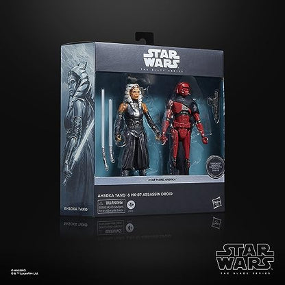 STAR WARS The Black Series Ahsoka Tano & HK-87 Assassin Droid, Ahsoka 6-Inch Action Figures, 2-Pack, Ages 4 and Up (Amazon Exclusive)